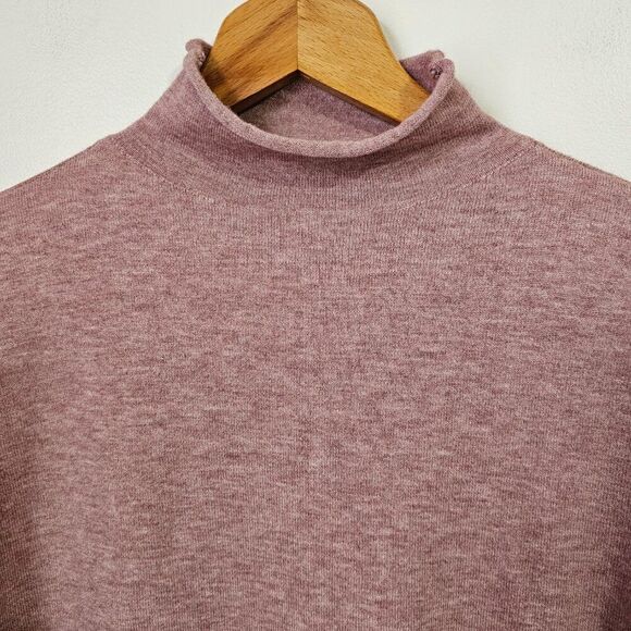 EUC BECOOL PINK KNIT MOCK NECK SOFT SWEATER TOP SIZE SMALL - Picture 7 of 13
